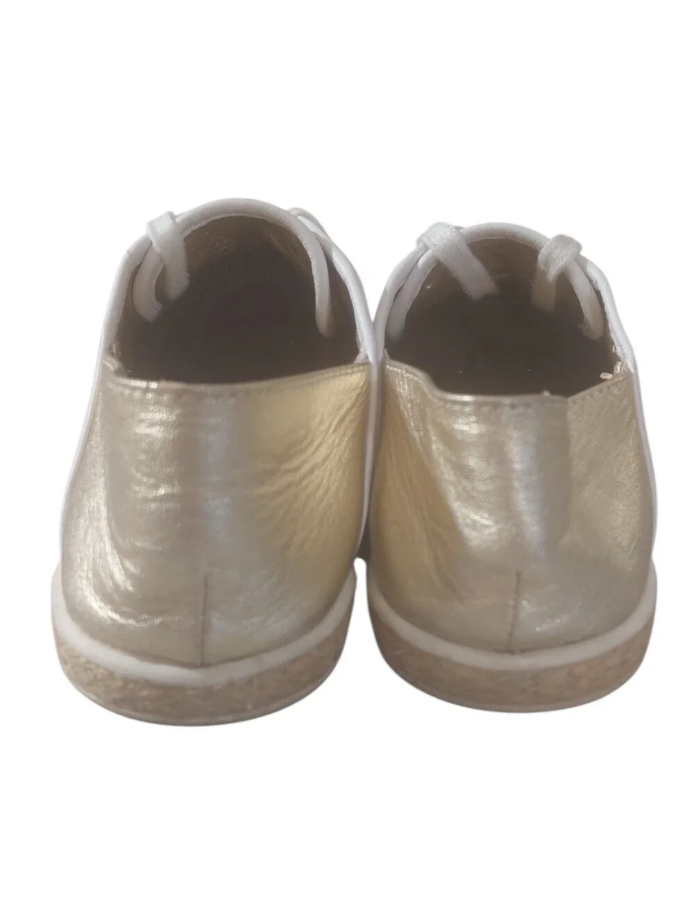 Michael Kors Cream And Gold Espadrille Sneakers Size 7.5
